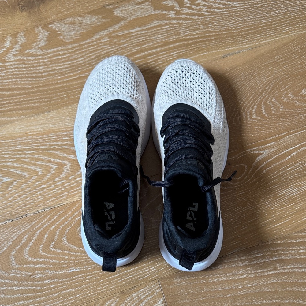 APL Women's White and Black Athletic Sneakers